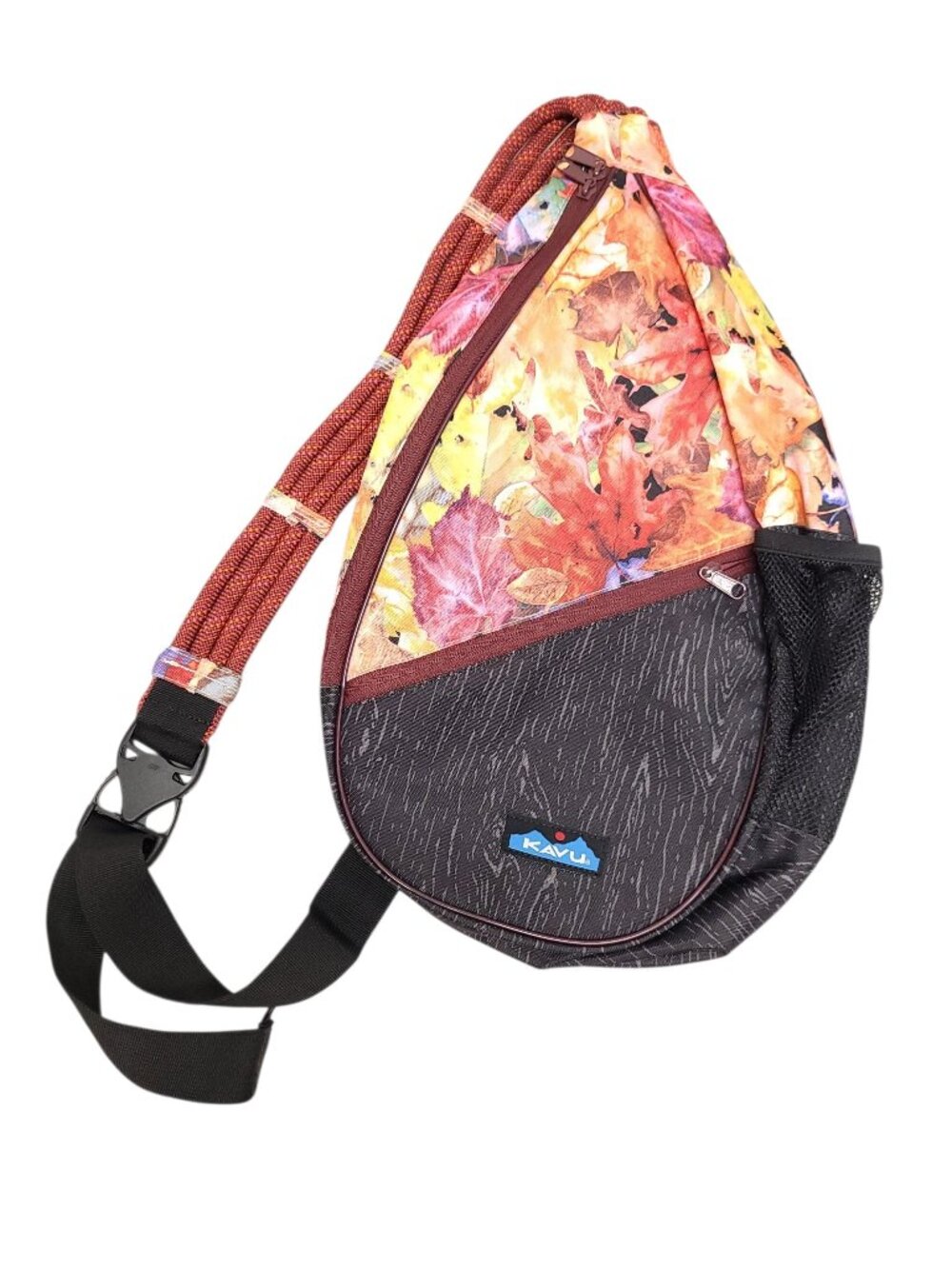 Kavu Paxton Pack Rope Sling Crossbody Bag - Leaf Me Be